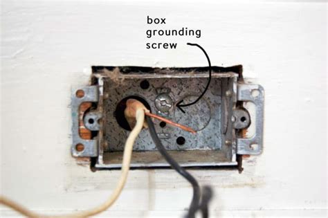 how to ground an old metal box|how to ground old electrical box.